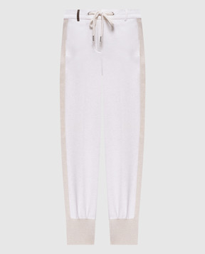 Peserico White melange joggers P04531J02347A