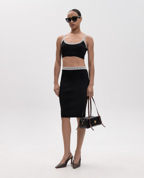Versace Black top with logo embroidery 10253561A18357