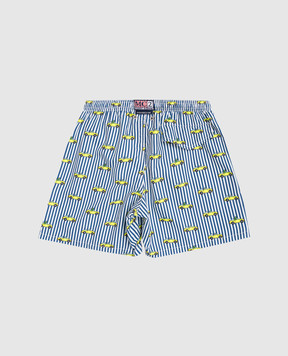 MC2 SAINT BARTH Jean Lighting Kids' Printed Swim Shorts JEA000402519L