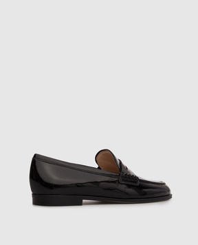 Gianvito Rossi Georgie black patent leather loafers G2534651CUO
