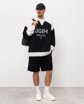 Dolce&Gabbana White T-shirt with monogram patch G8PV1ZG7P3N