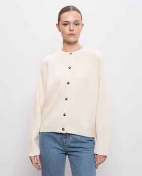 Loulou de Saison Ivory wool and cashmere cardigan AIDAR AIDARLDS