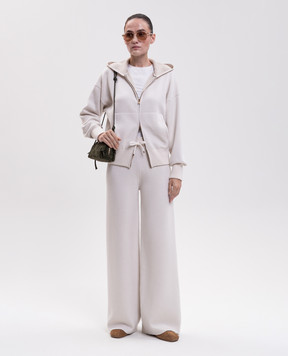 Agnona Ivory cashmere, wool and silk trousers K7120202G120Q