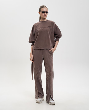 The Attico Brown sweatpants 260WCP00292JJF006AA