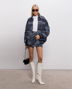 Missoni Blue mini skirt with wool DS26WH09BC006I