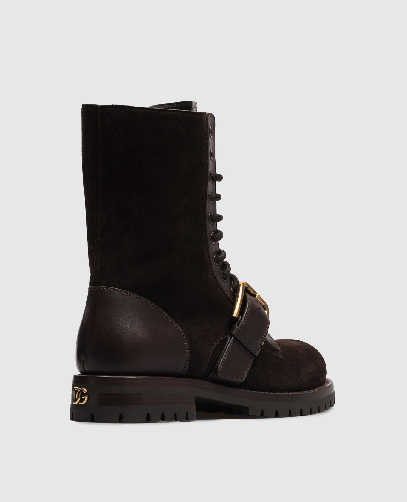 Brown suede boots Dolce&Gabbana 3