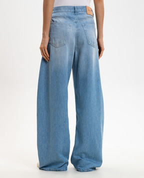 Dondup Blue Alek jeans with patch DP854DF0266DMC6