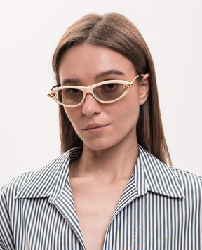 Bottega Veneta Beige sunglasses 821447VBL80