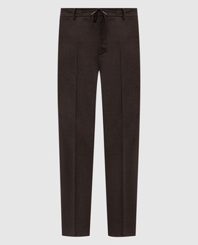 Castangia dal 1850 Brown wool pants EQ39213