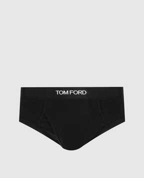 Tom Ford Black briefs with logo pattern T4LC11040