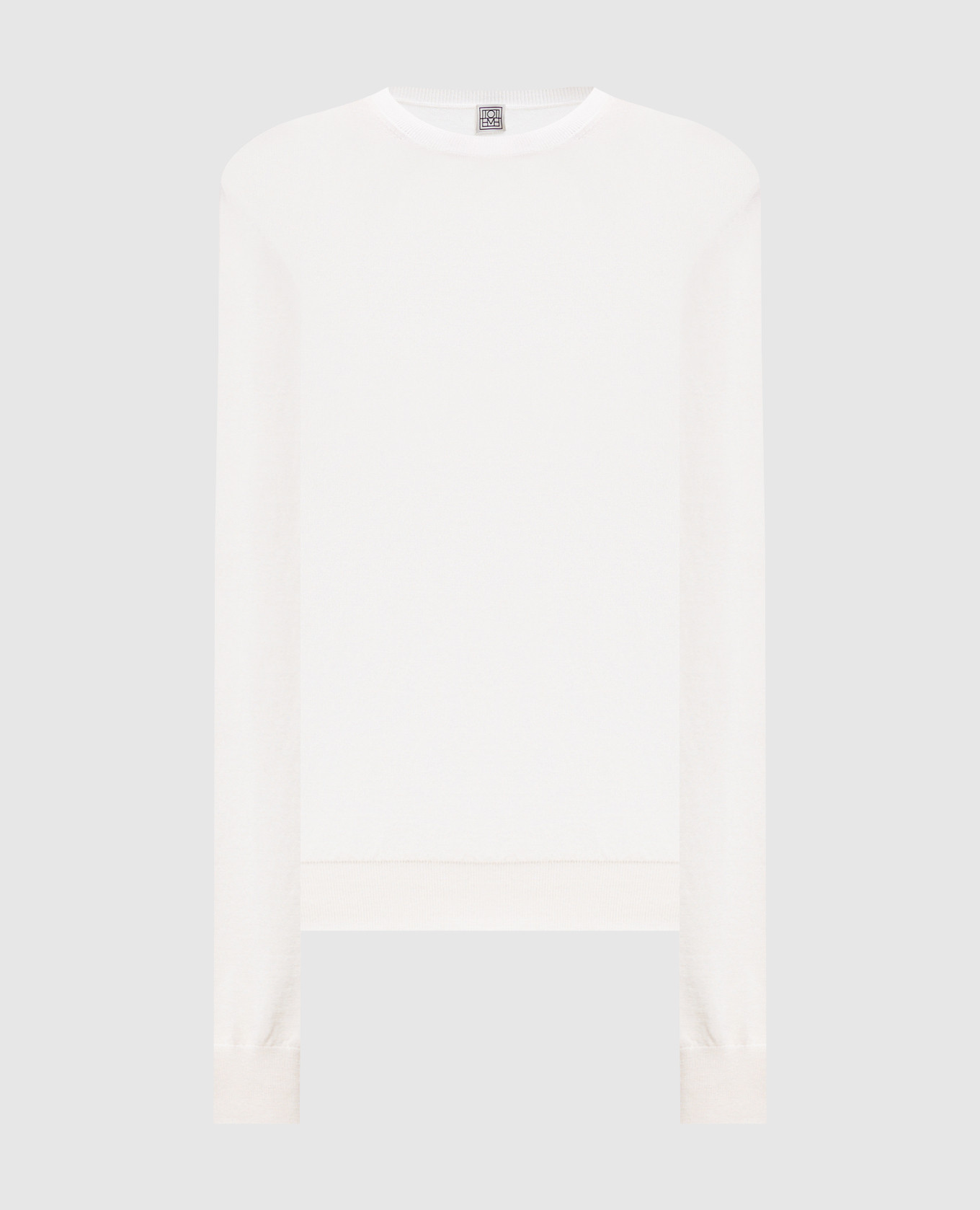 White wool and silk jumper