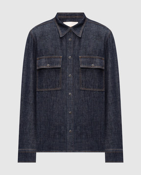 Officina 36 Favara blue denim shirt 0341100185