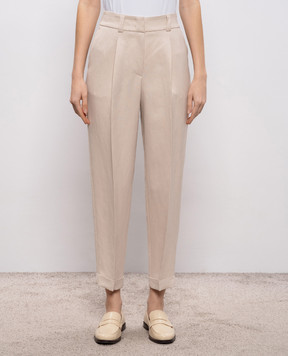 Peserico Beige linen pants A0408706668