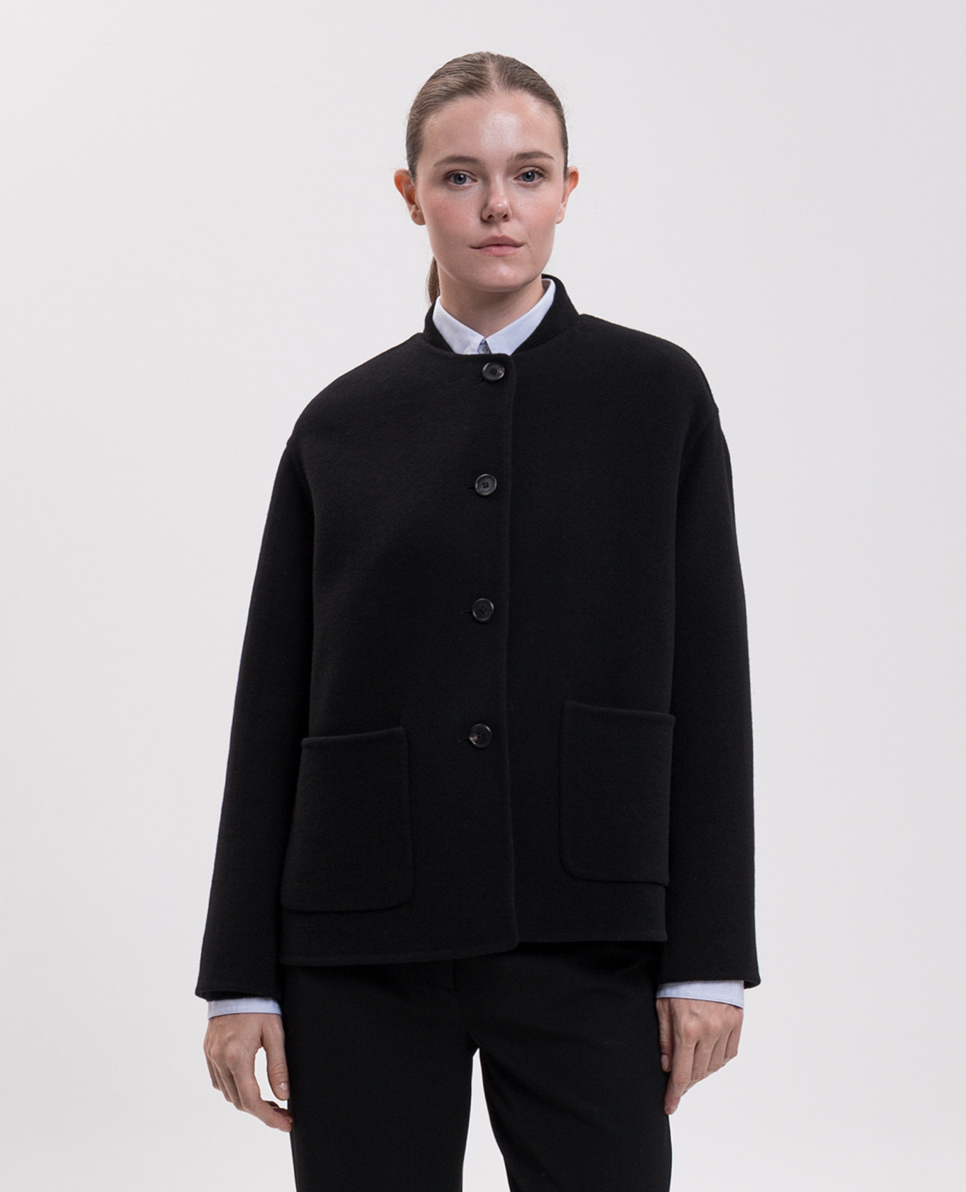 Quintus black wool jacket The Row 3