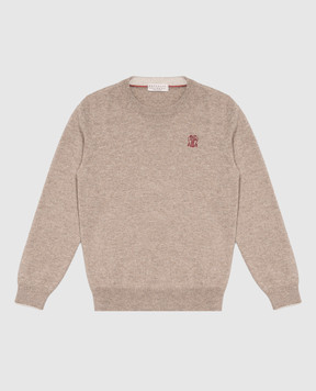 Brunello Cucinelli Children's gray cashmere sweater B22M10010B