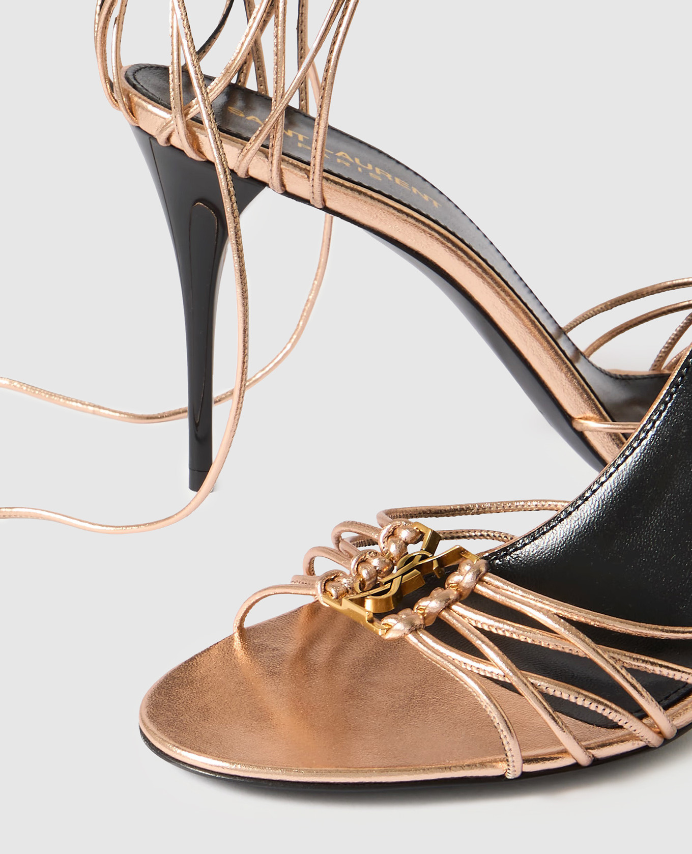 

Pink leather sandals BABYLONE Saint Laurent