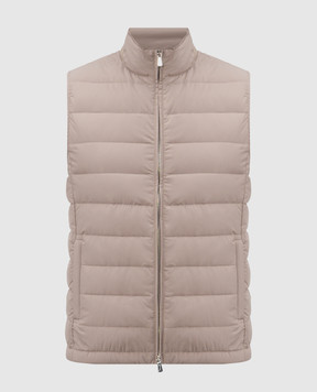 Enrico Mandelli Beige down vest 3T570A519V