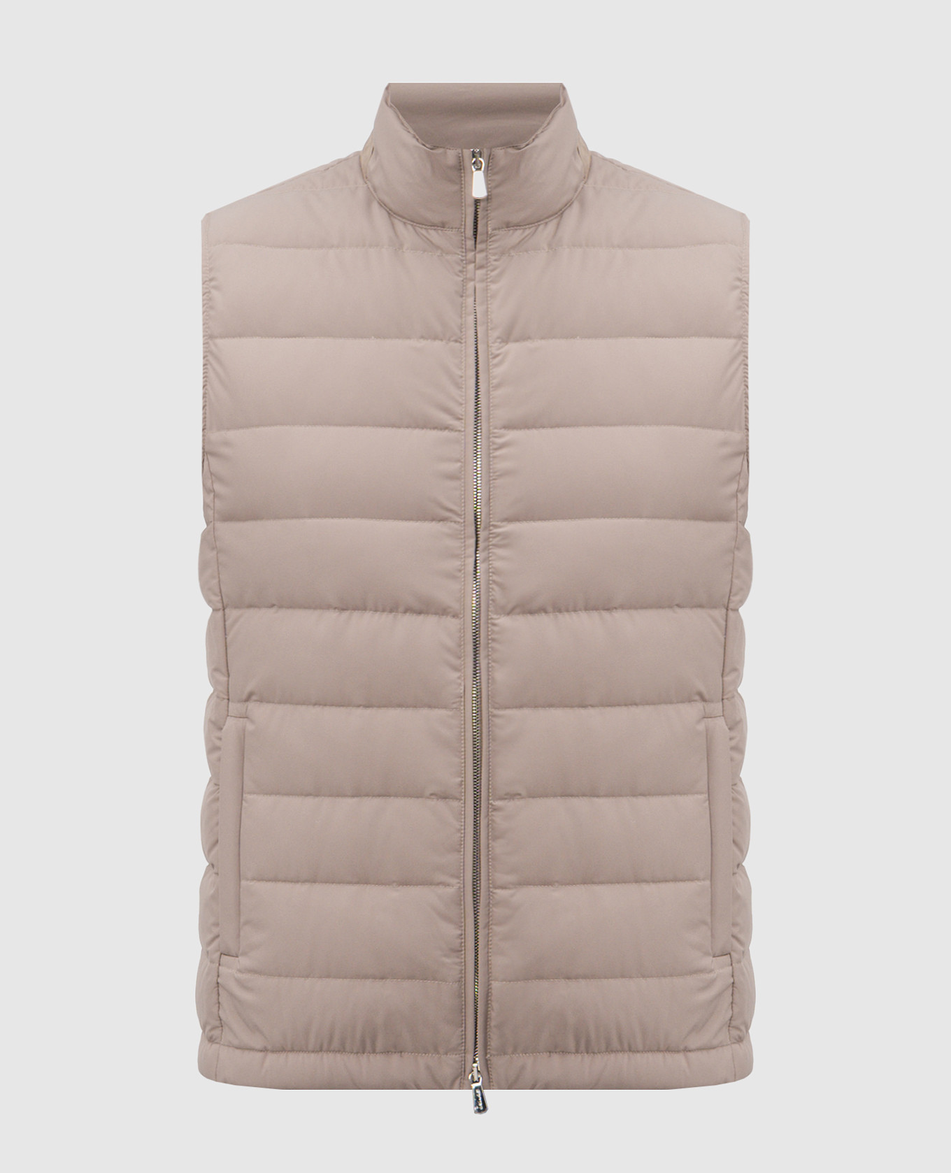 Beige down vest