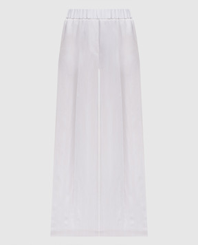 Peserico White linen pants A0405201920