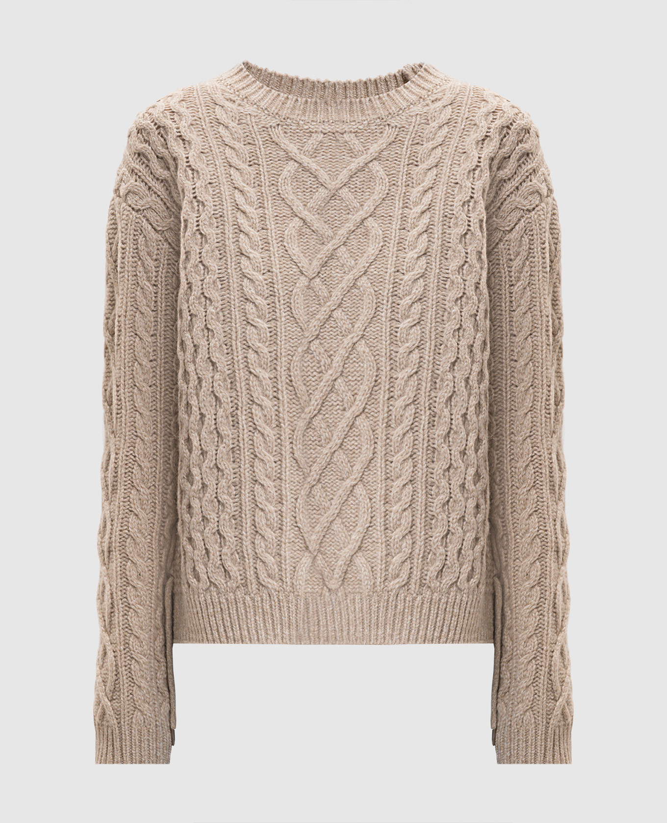 

Beige wool sweater with a pattern Juun.j