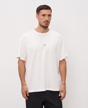 Maison Margiela MM6 White T-shirt with a patch SH0GC0071M20258