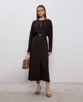JOSEPH Hills brown midi dress JF009611