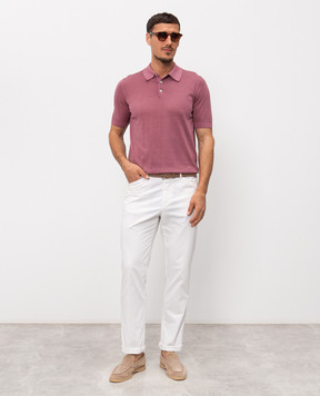 Cashmere&Whiskey Pink cotton polo shirt M54268052