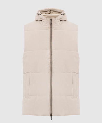 Beige corduroy vest