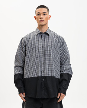 Vetements Black checkered shirt ME76SH034BB