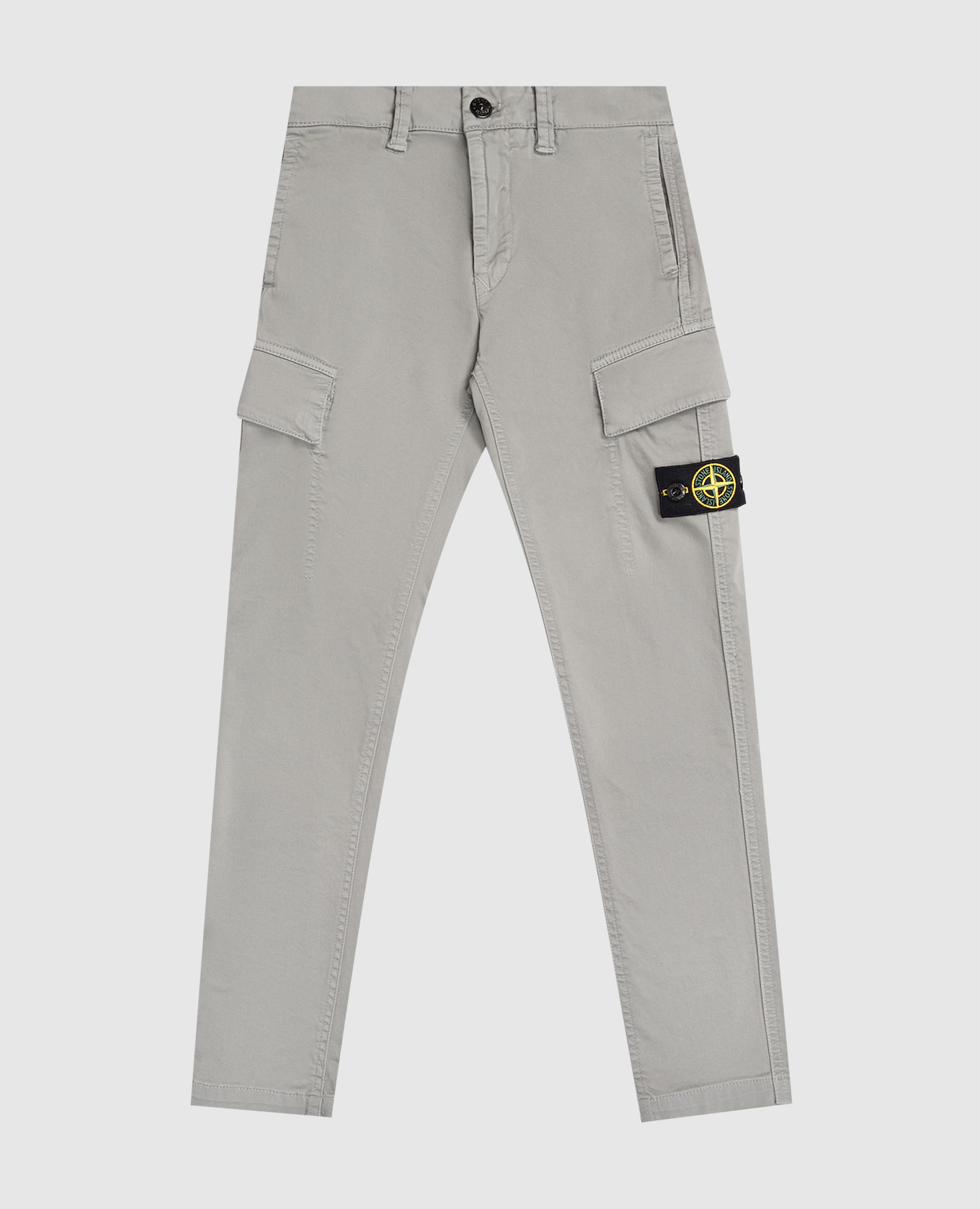 

Kids' grey joggers with logo Stone Island