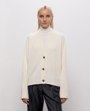 Loulou de Saison KAIA ivory cashmere cardigan KAIALDS