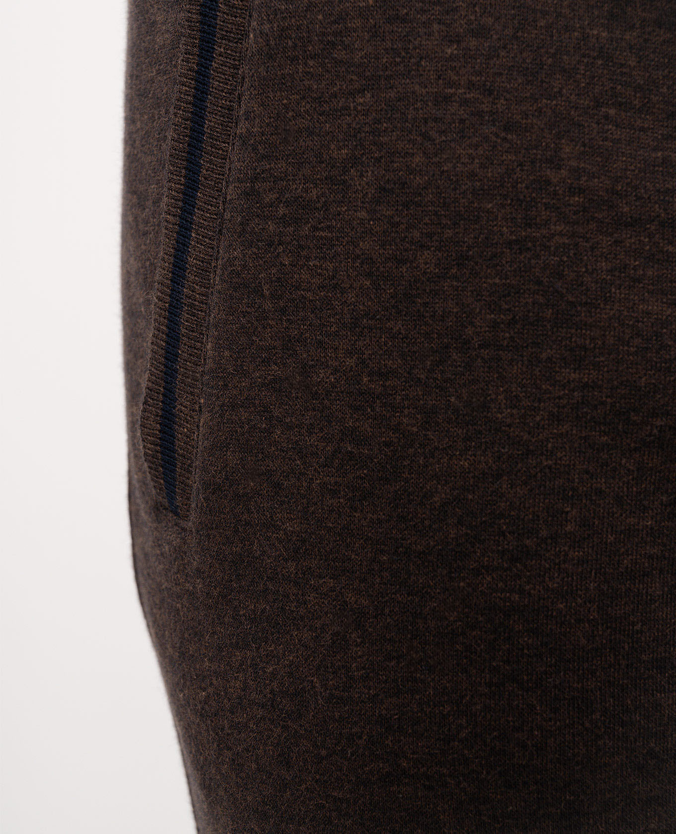 

Brown pants with embroidered emblem Castangia dal 1850