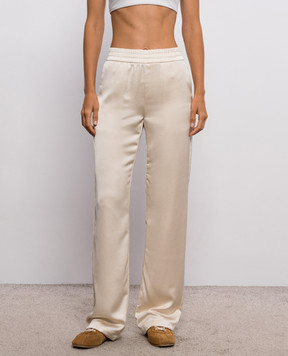 Off-White Beige sweatpants with lace 2FH00650B