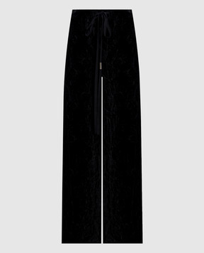 Ann Demeulemeester Nevi Lounge black velvet pants B0014272FA753