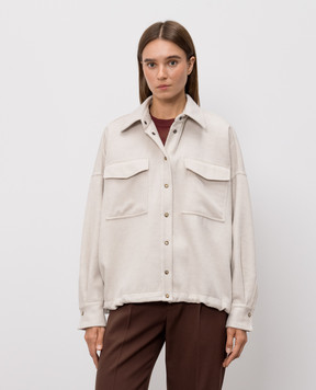 Brunello Cucinelli Ivory wool jacket MP565B3N06