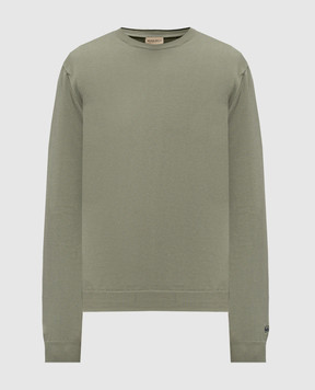 Woolrich Khaki jumper with logo embroidery CFWOKN0331MRUF0787