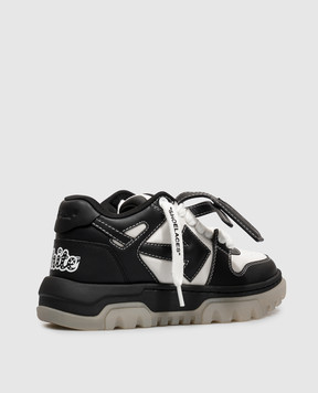Off-White OOO Chunky black leather sneakers OF05743001