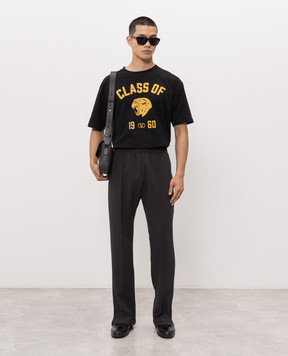 Valentino Black T-shirt with print 9V3MG18ABAR