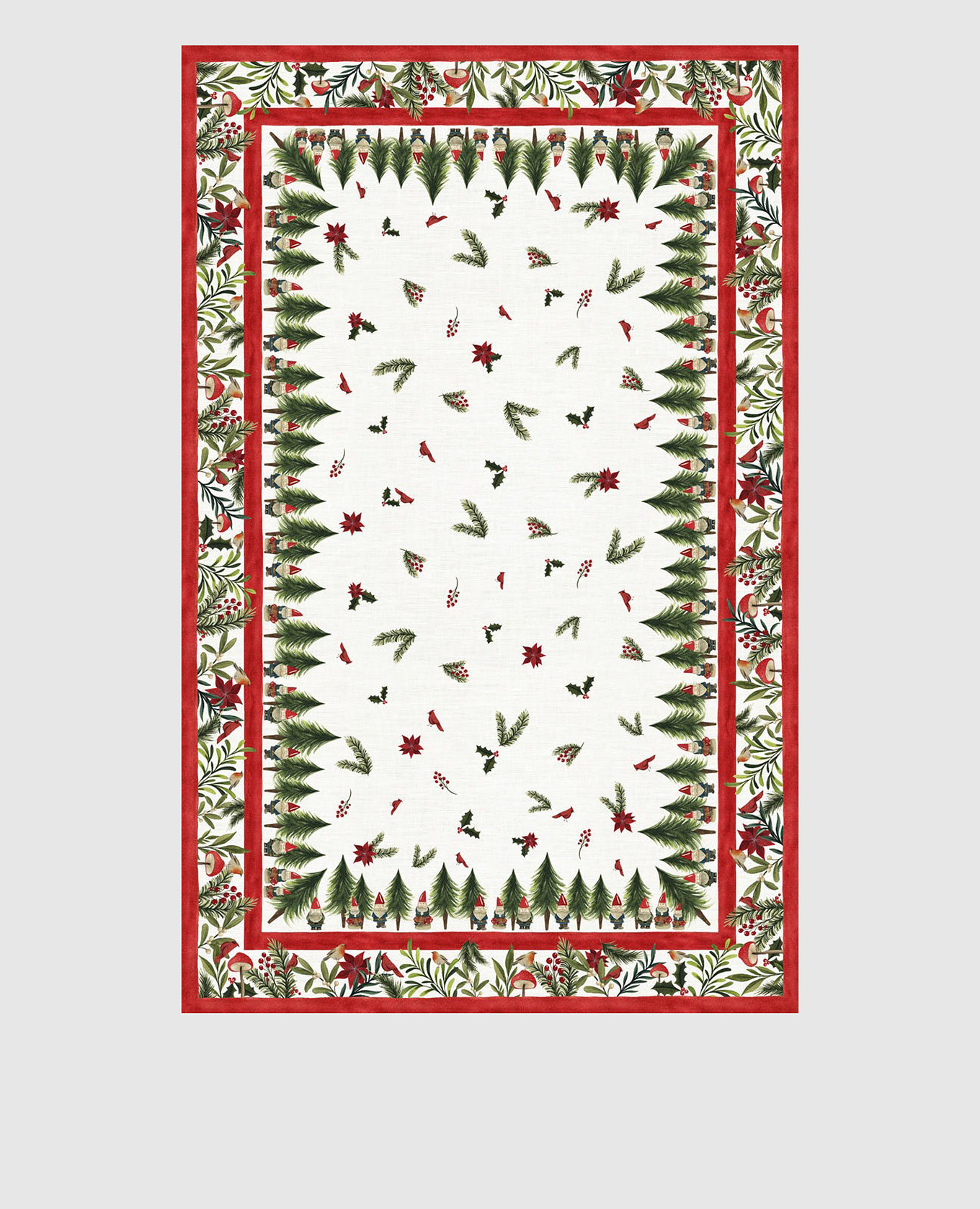 

White tablecloth JOLLY ELF TESSITURA TOSCANA TELERIE