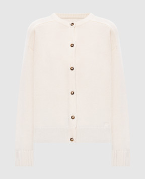 Loulou de Saison Ivory wool and cashmere cardigan AIDAR AIDARLDS