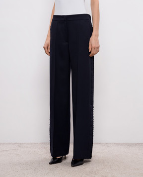 Jil Sander Blue wool pants J01KA0198J40002