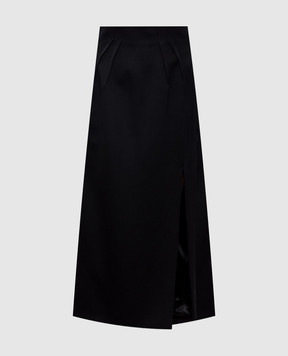 Thierry Mugler Black wool skirt 26P1JU05821020