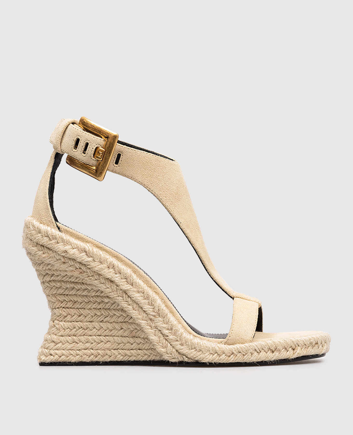 

Anthem beige wedge sandals Balmain