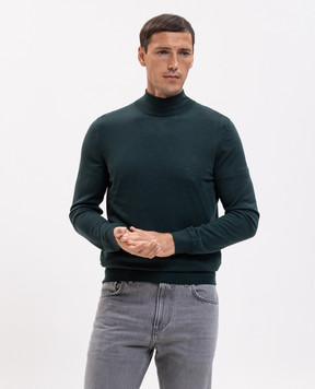 ISAIA Green wool golf MG8015YP005