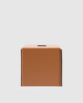 Treesseci Brown leather napkin holder MERIDIEN MER71AIN