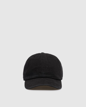 Maison Margiela MM6 Black cap with logo SH0TC0008M35346