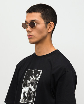 Alexander McQueen Gold sunglasses with logo 841560I3330