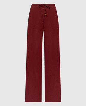 Max Mara CRISMA burgundy wool pants MSTCRISMA