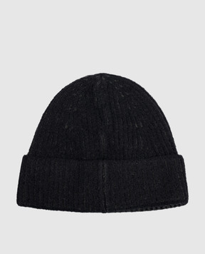 C.P. Company Black ribbed hat MAC291A006170A