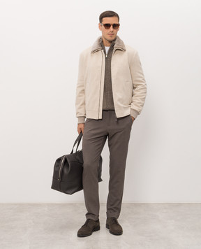 Marco Pescarolo Brown wool pants MANU5416